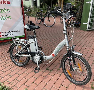 VIVA CAMPING e-bike - 20”, hátsókerék motor, kicsire összehajtható, alu váz , teleszkópos nyeregcső, 6 sebességes Shimano láncváltó. Ár: 199.000Ft