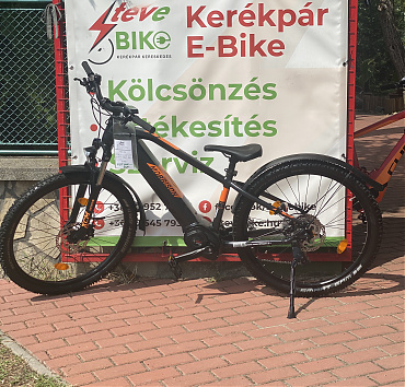 Morrison Cree EMTB - 27,5” kerékméret38cm váz méretAlu vázBosch Performance Line CX rendszer1x9 sebességes Shimano Deore váltásShimano hidraulikus tárcsafékek176 km-t futottSchwalbe szőrös gumikSrsuntour lockolható első teleszkópGyári világításGyári kulcsok, töltőÁR: 625.000.-ft